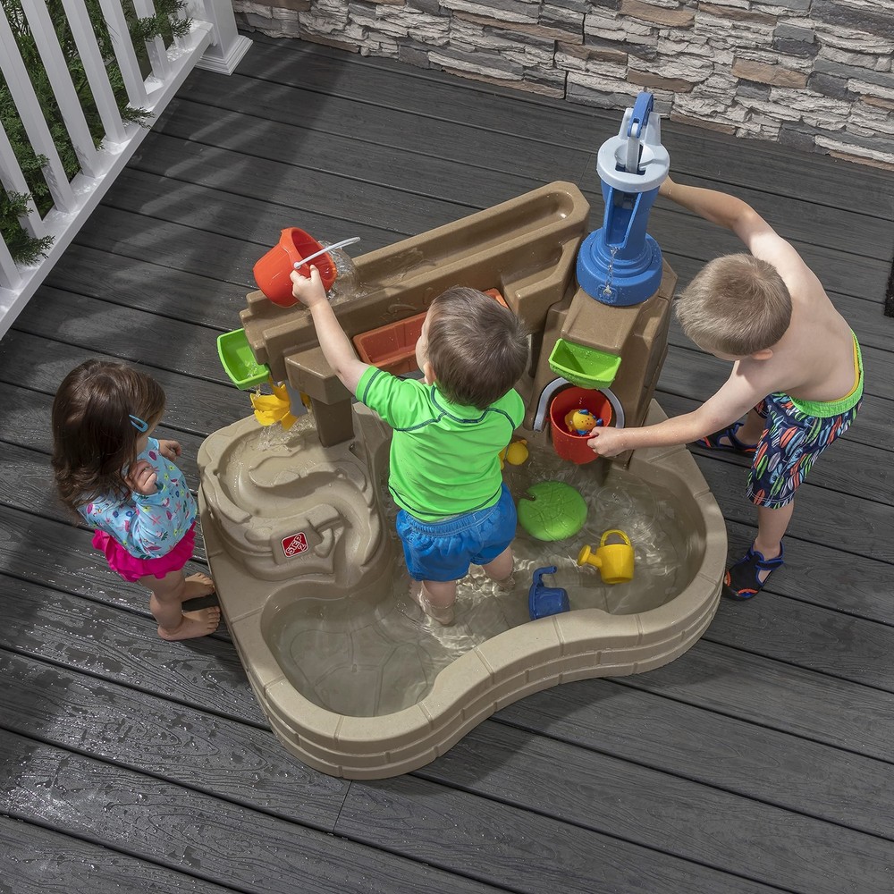 Step 2 Pump & Splash Discovery Pond Water Table Kids Water Sensory Activity