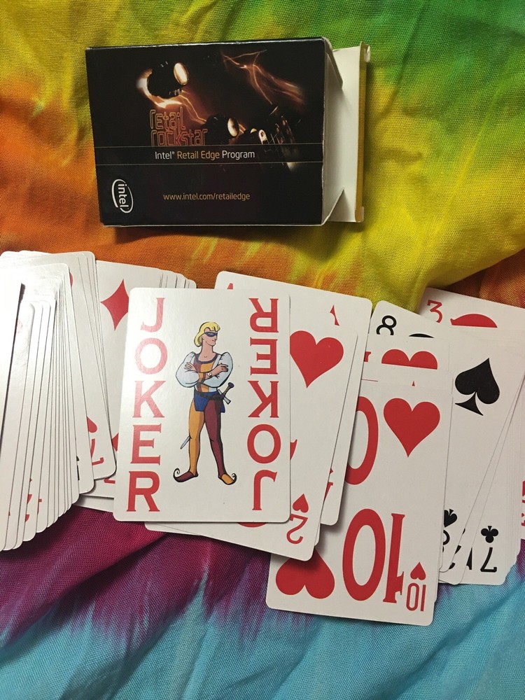 Intel Retail Edge Program Playing Cards