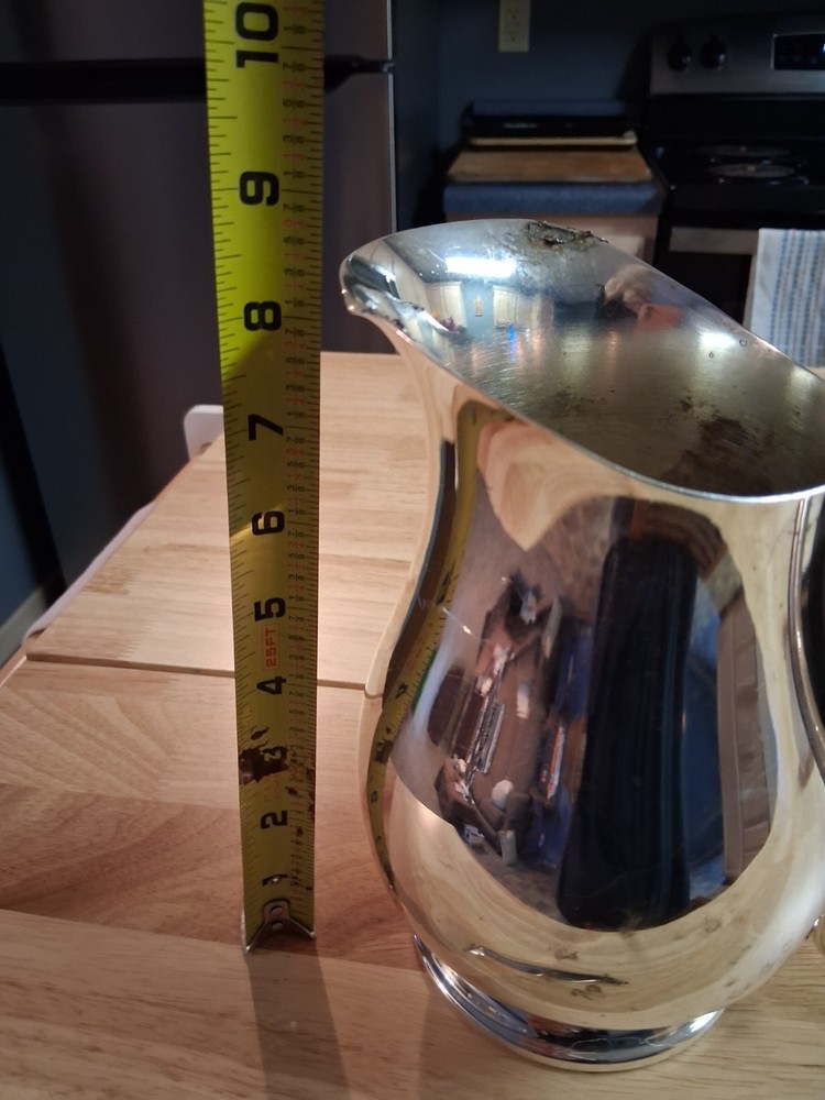 Silver plated water pitcher
