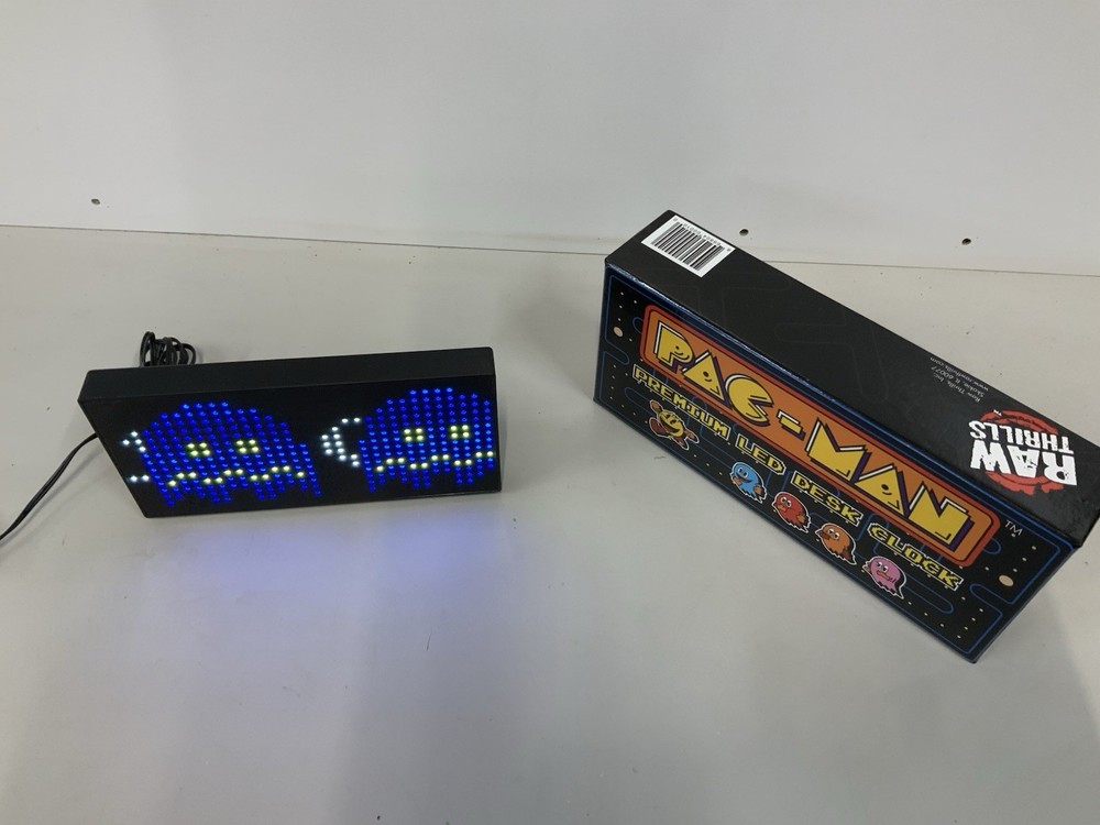 Raw Thrills Pac-Man Digital Clock With Box