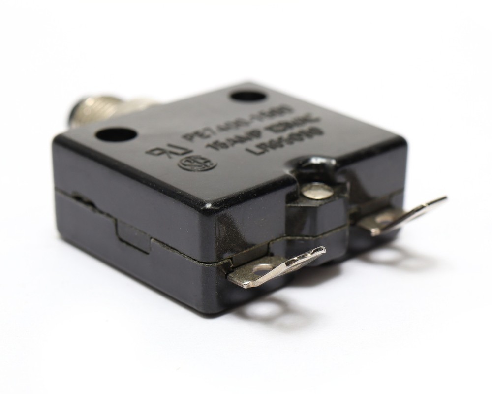 Joemex LR65090 Push Button Circuit Breaker, 15A