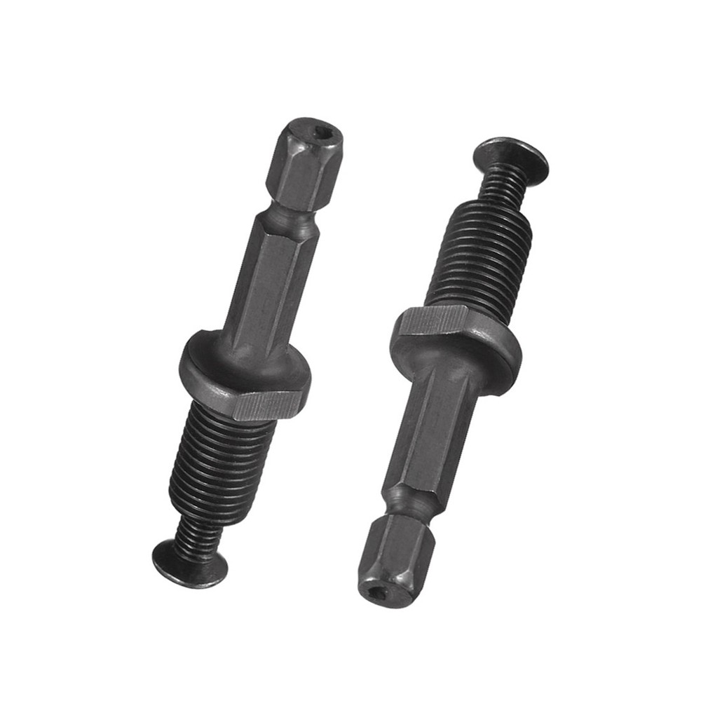 3PCS 3/8-24UNF Drill Chuck Adapter Thread Keyless Hex Shank