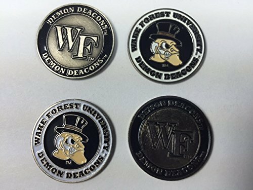 Wake Forest Demon Deacons Golf Ball Markers 4-Pack