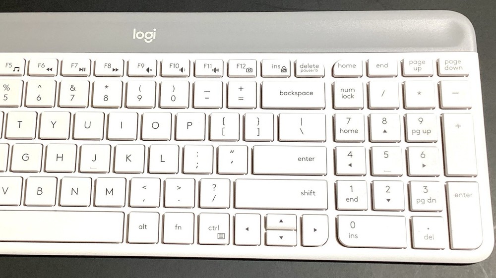 Logitech - K470 Slim Wireless Keyboard - No USB Receiver White