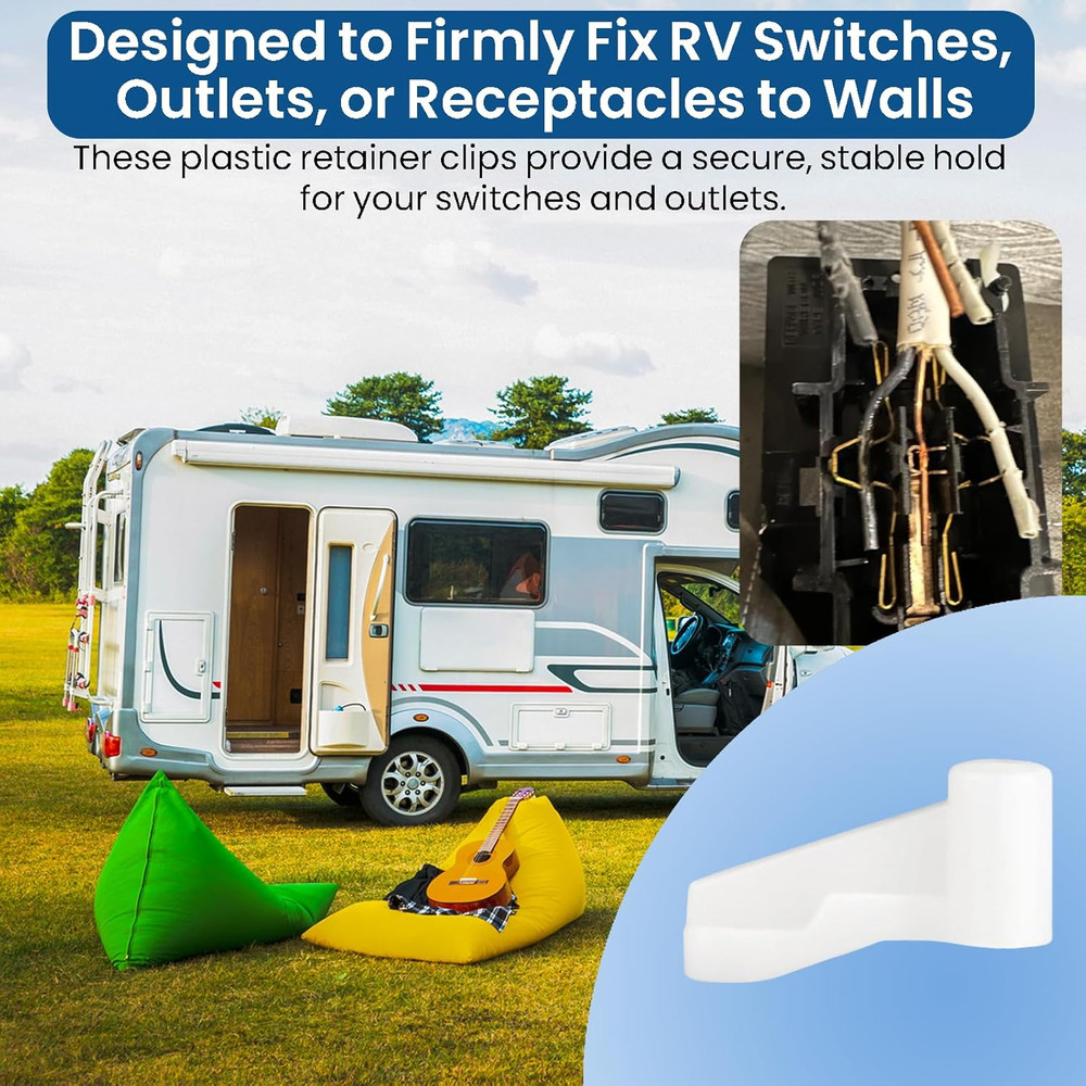 14 Pack Switch Socket Mounting Claws Plastic Outlet Mounting Tabs for Most Stand