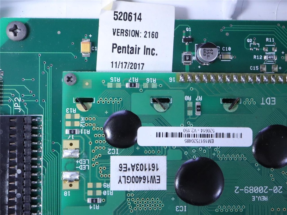 PENTAIR 520614 Ver. 2160 Easytouch Control System Indoor Control Panel