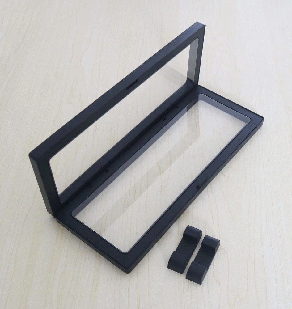 Coin Display Frame, Clear 3D Floating Holder Box Case for Challenge Black