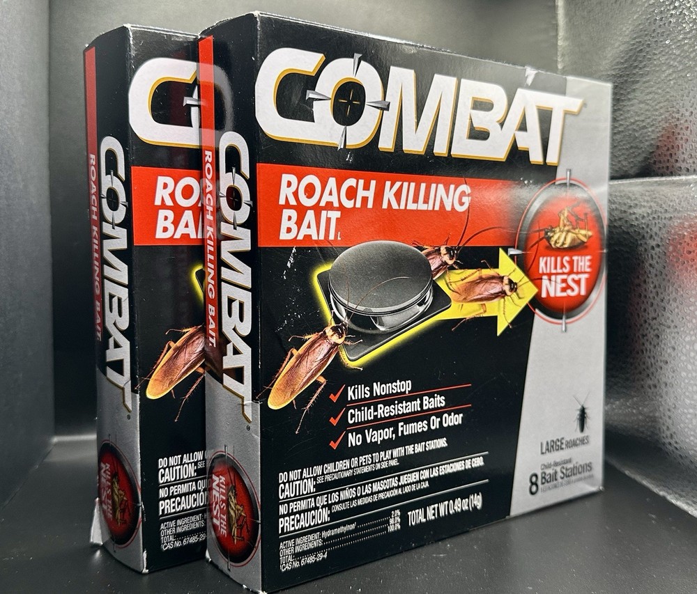 Combat Source Kill Large Roach Killing System 8ct Box - 2 Pack