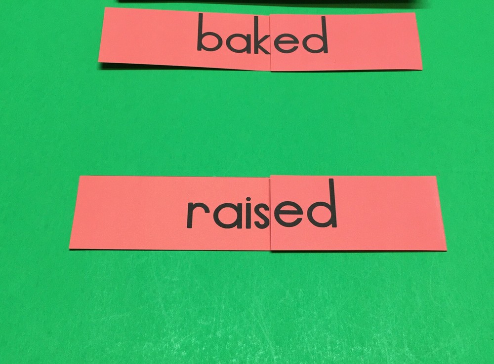 Word Ending “ ed “ Inflectional Ending Cards - Reading Activity Cards Word Study