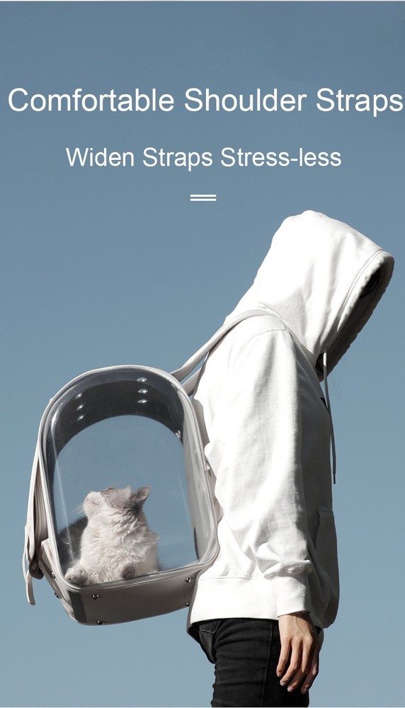 Pet Cat Dog Backpack Carrier With Clear View