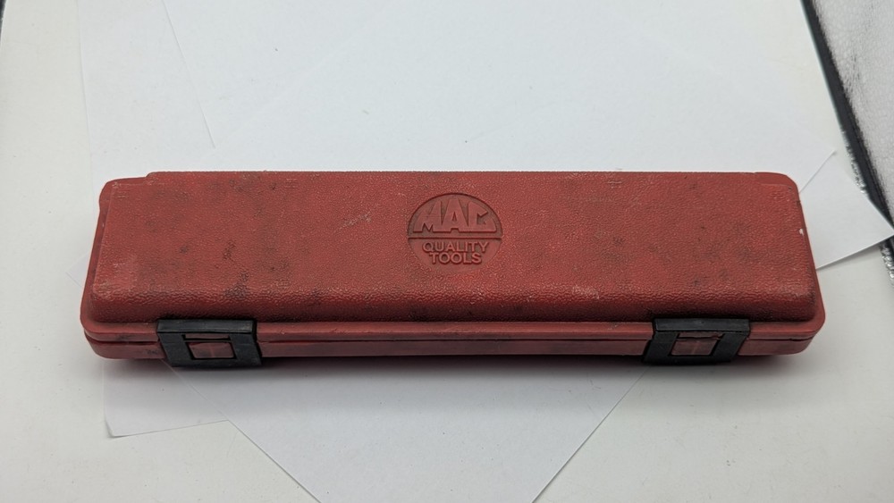 VINTAGE Mac Tools SMALL Torque Wrench EMPTY PLASTIC CASE ONLY USA