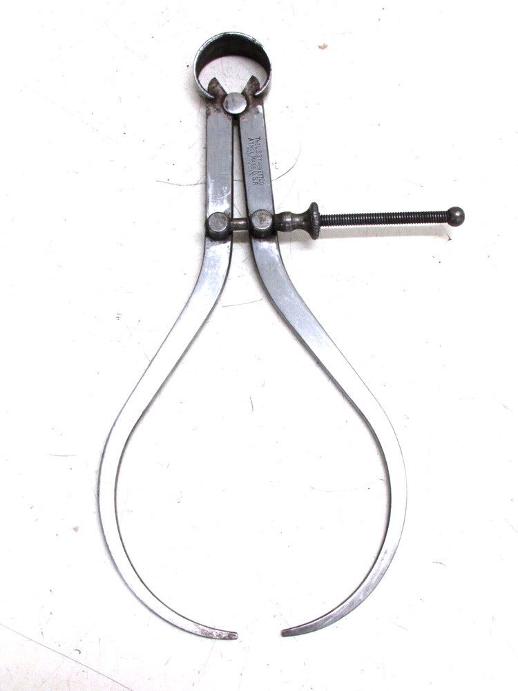 STARRETT TOOLS 8” SPRING JOINT OUTSIDE CALIPERS, FLAT LEG, USA