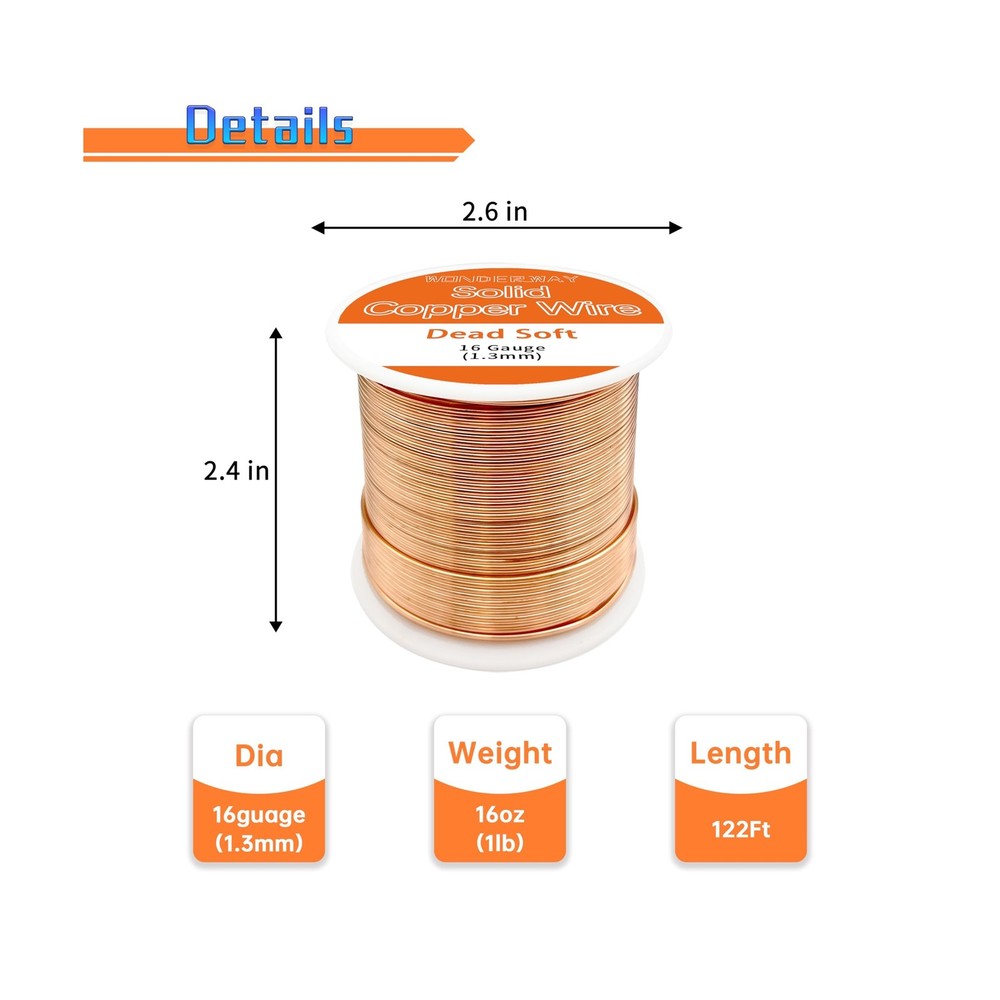 ​99.9% Solid Bare Copper Wire for Gardening, Boost Plant Growth & Soil Hea