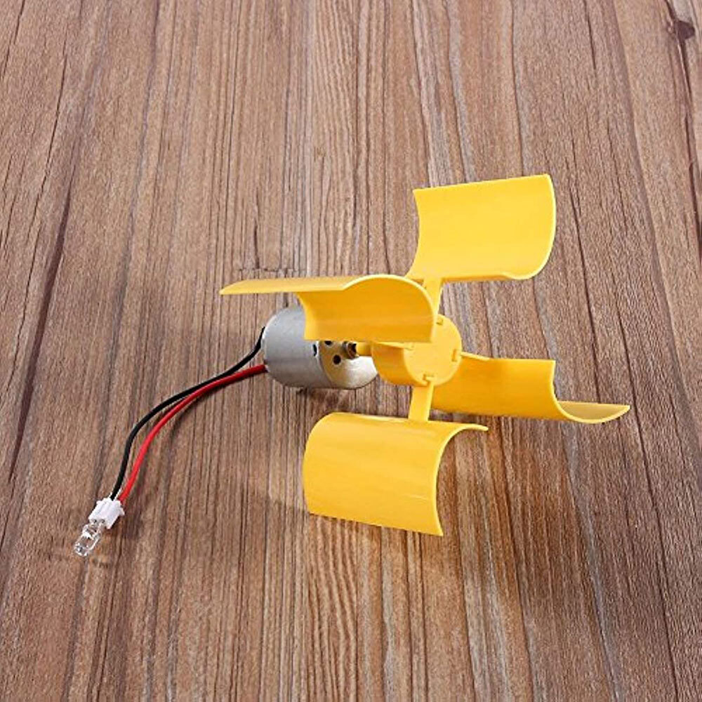 1/2PCS Small DC Motor Vertical Micro Wind Turbines blades Generator Project Kit`