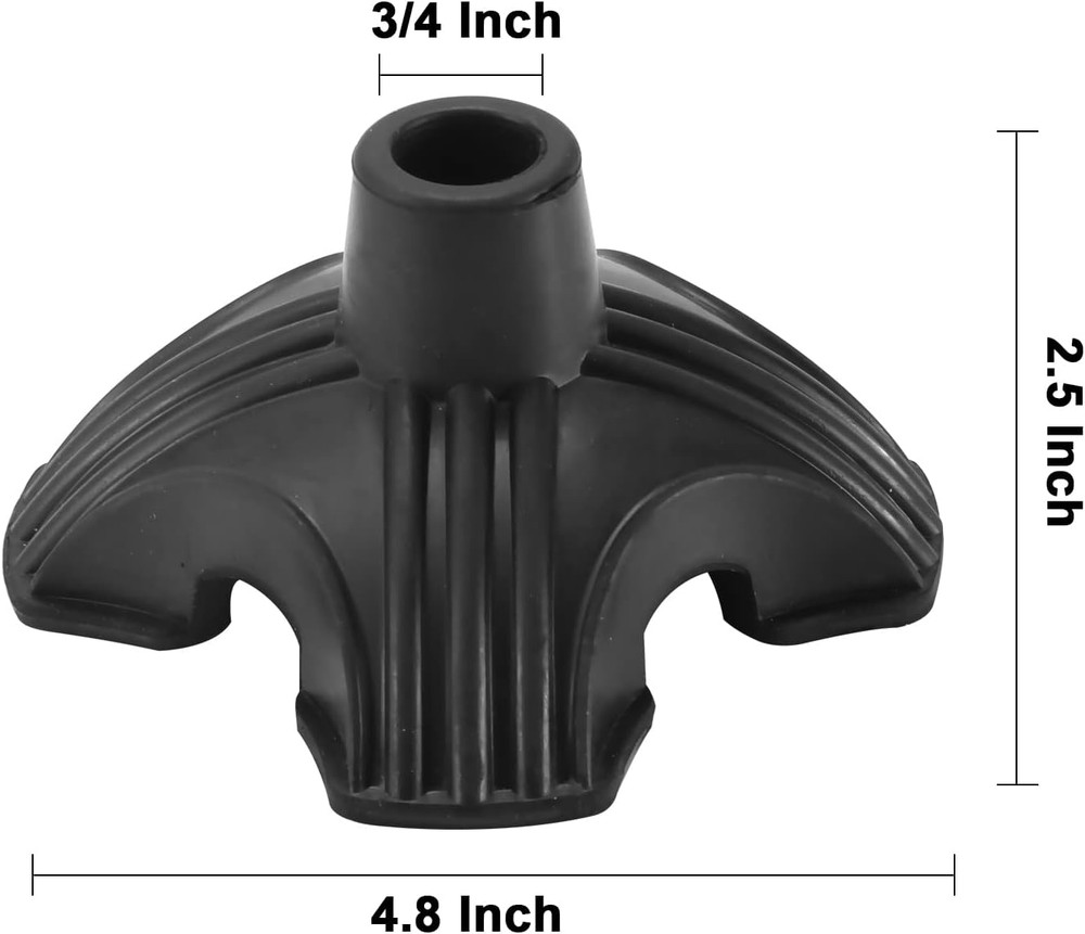 Walking Cane Tip | Self Standing, Quad Replacement for Walking Cane (3/4Inch) |