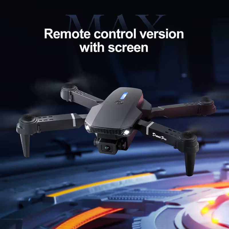 E88 Drone with Built-In Screen Control, Camera RC Drone with HD Display