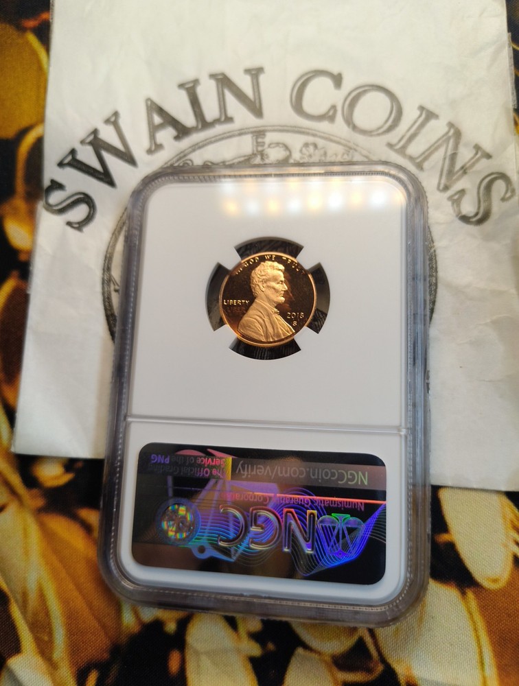 2018-S 1 C Lincoln Cent Early Release REVERSE PROOF PF 70 E10-126