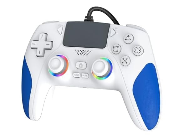 IWGAME RGB Wired Controller | PS5 | PC Blue