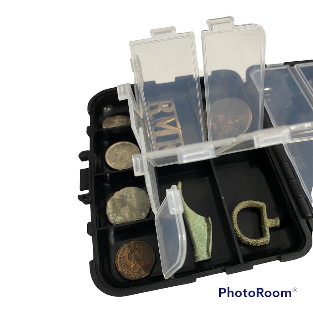 Small and Large Metal Detecting Finds Box Boxes ‘Ring Pull ID Chart’