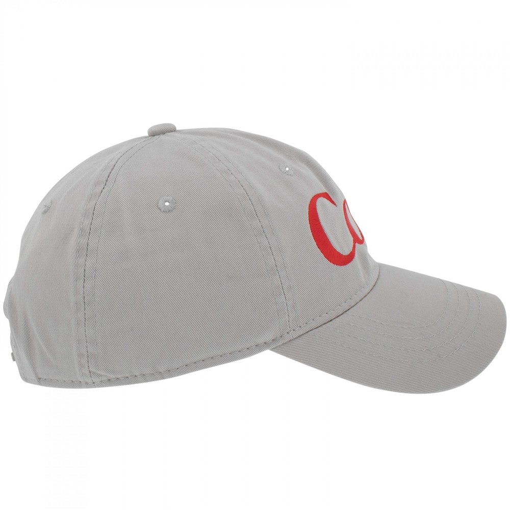 Diet Coke Embroidered Logo Grey Adjustable Hat Grey