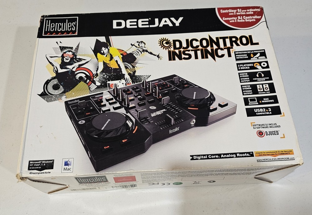 Hercules Deejay DJ Control Instinct Controller Official Decks Mixer Authentic UK