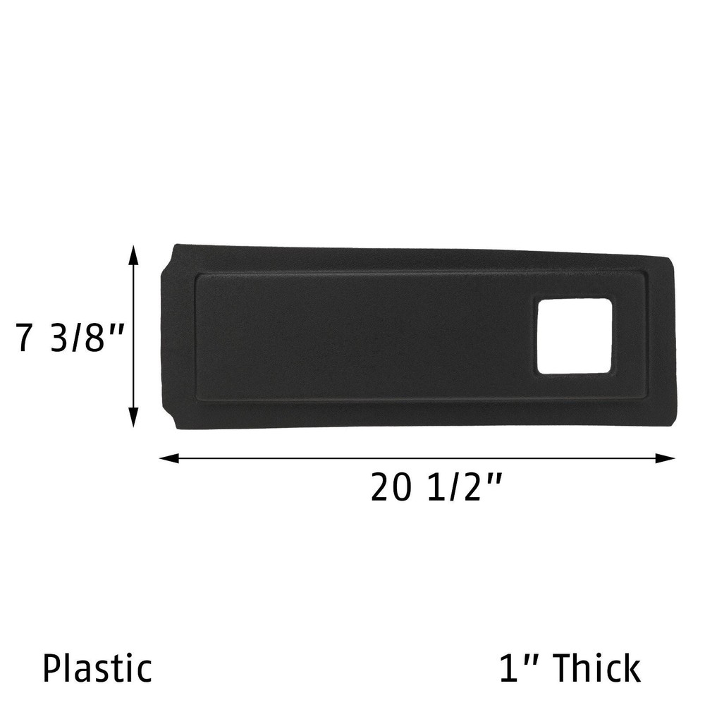 Black Right Front Dash / Dashboard Panel with Vent Hole for 1984-89 C4 Corvette