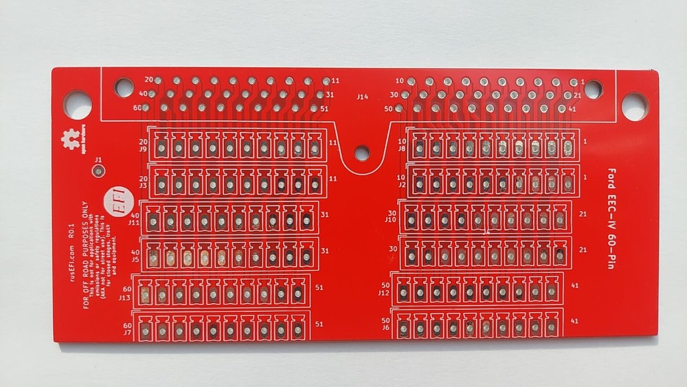 60 pin ECU connector header breakout board Ford EEC-IV