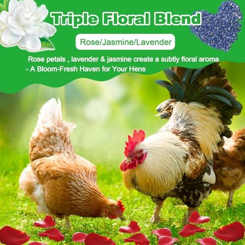 21oz Chicken Nesting Herbs - Lavender & Rose Blend for Nesting Boxes, Egg
