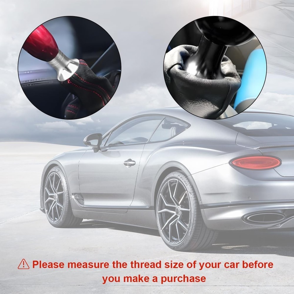 Shift Knob Boot Retainer, M12×1.25 Durable Aluminum Shift Boot Retainer Silver
