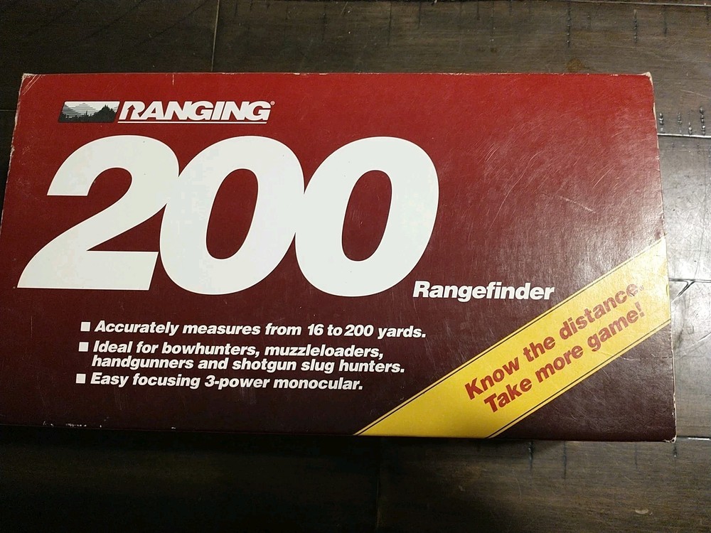 Vtg Ranging 200 Rangefinder Monocular Shooting Target Hunter Tool W/ Box