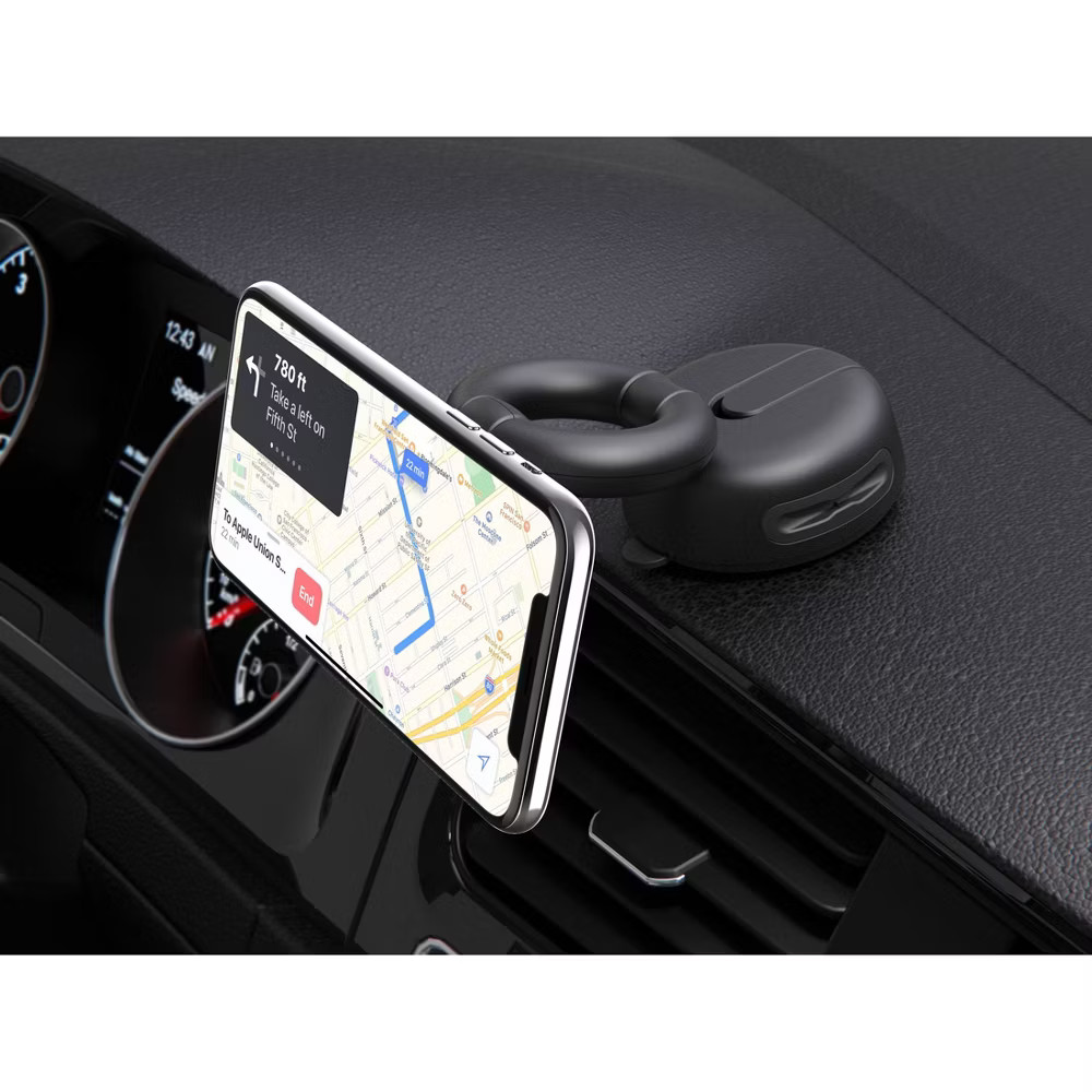 PopSockets PopMount Desk Car Dash & Windshield Mount - Black