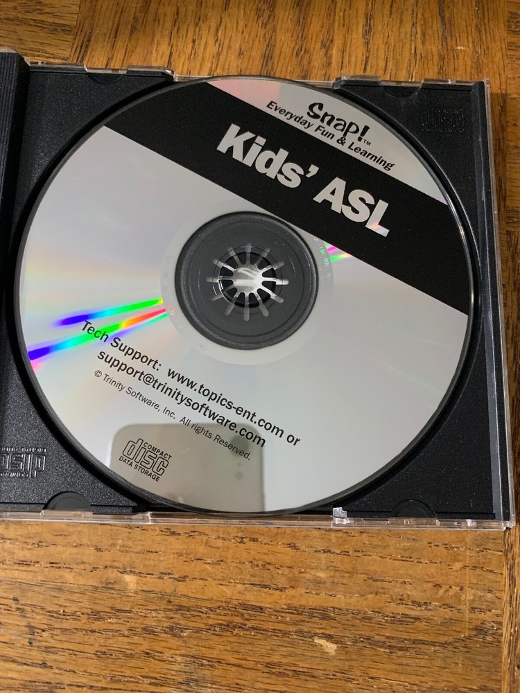 Kids American Sign Language PC Cd Rom