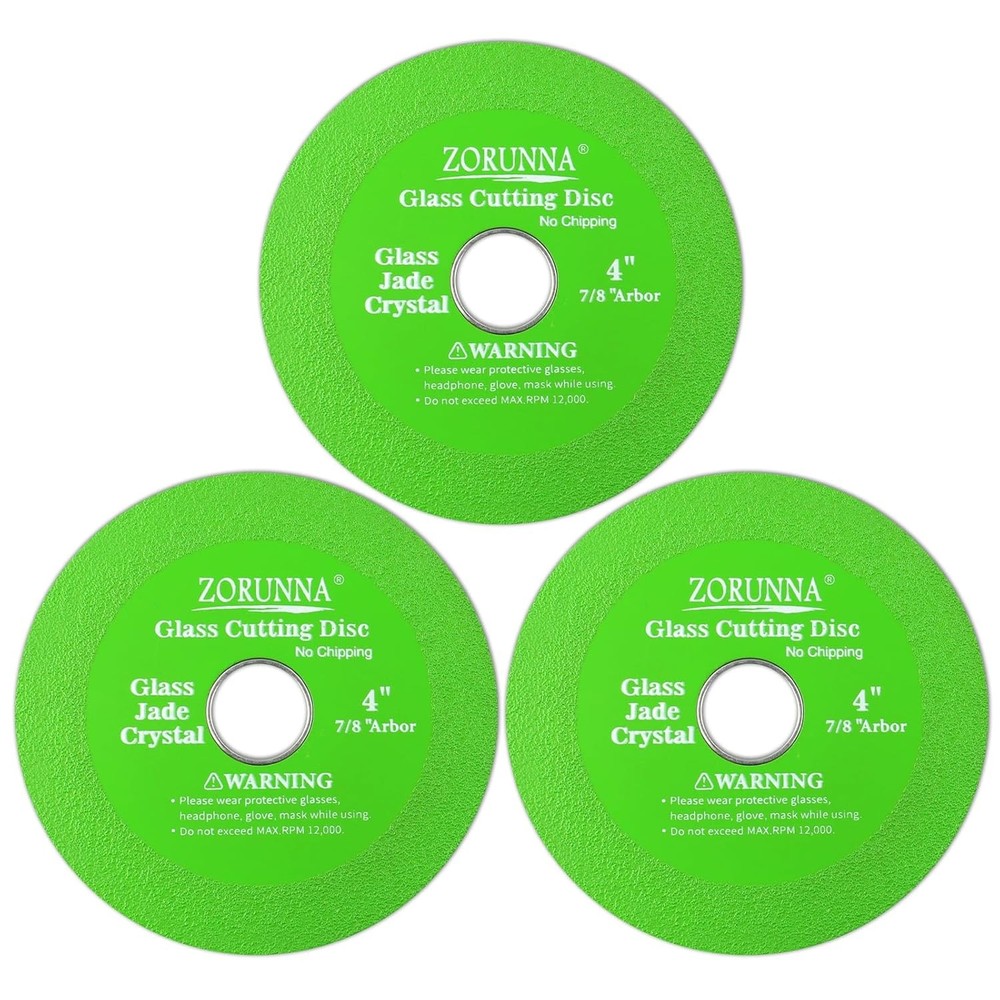 4" Diamond Glass Tile Cutting Discs – 3 Ultra-Thin Cutting Tools