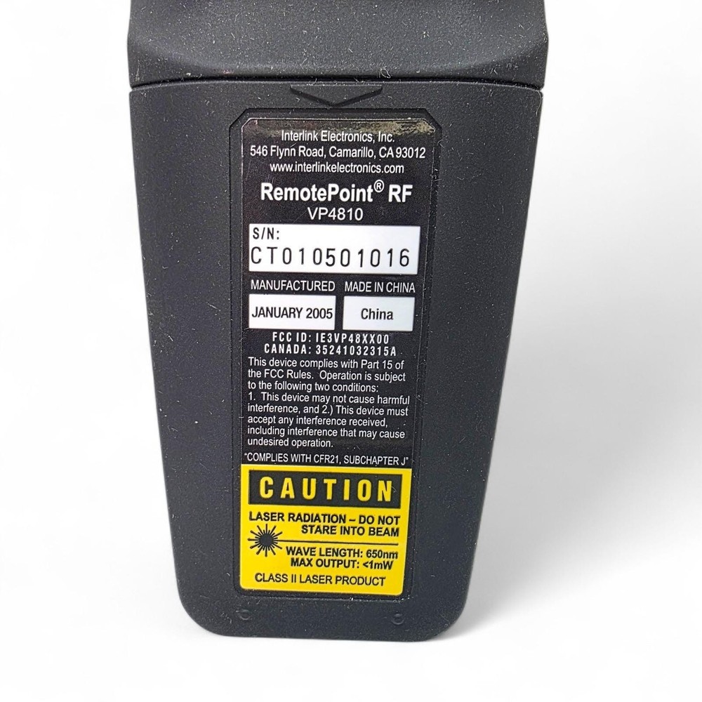 Interlink Electronics RemotePoint RF VP4810 Wireless Remote Laser Pointer