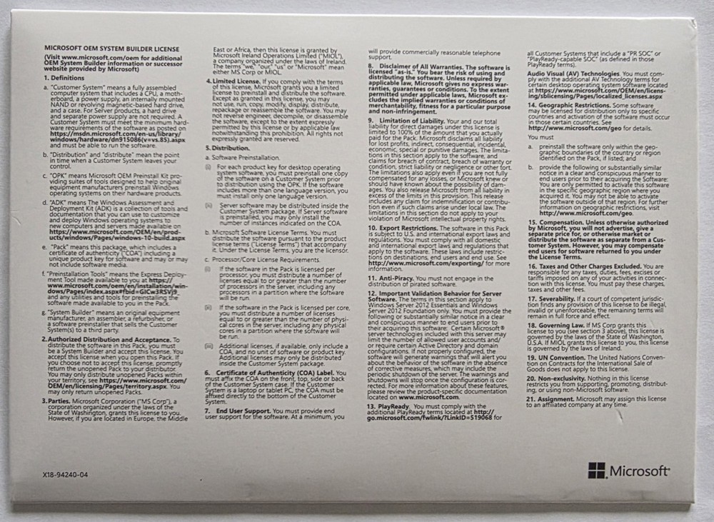 Microsoft Windows Server 2025 Datacenter 64 Core-Unlimited CALS with Key (NEW)