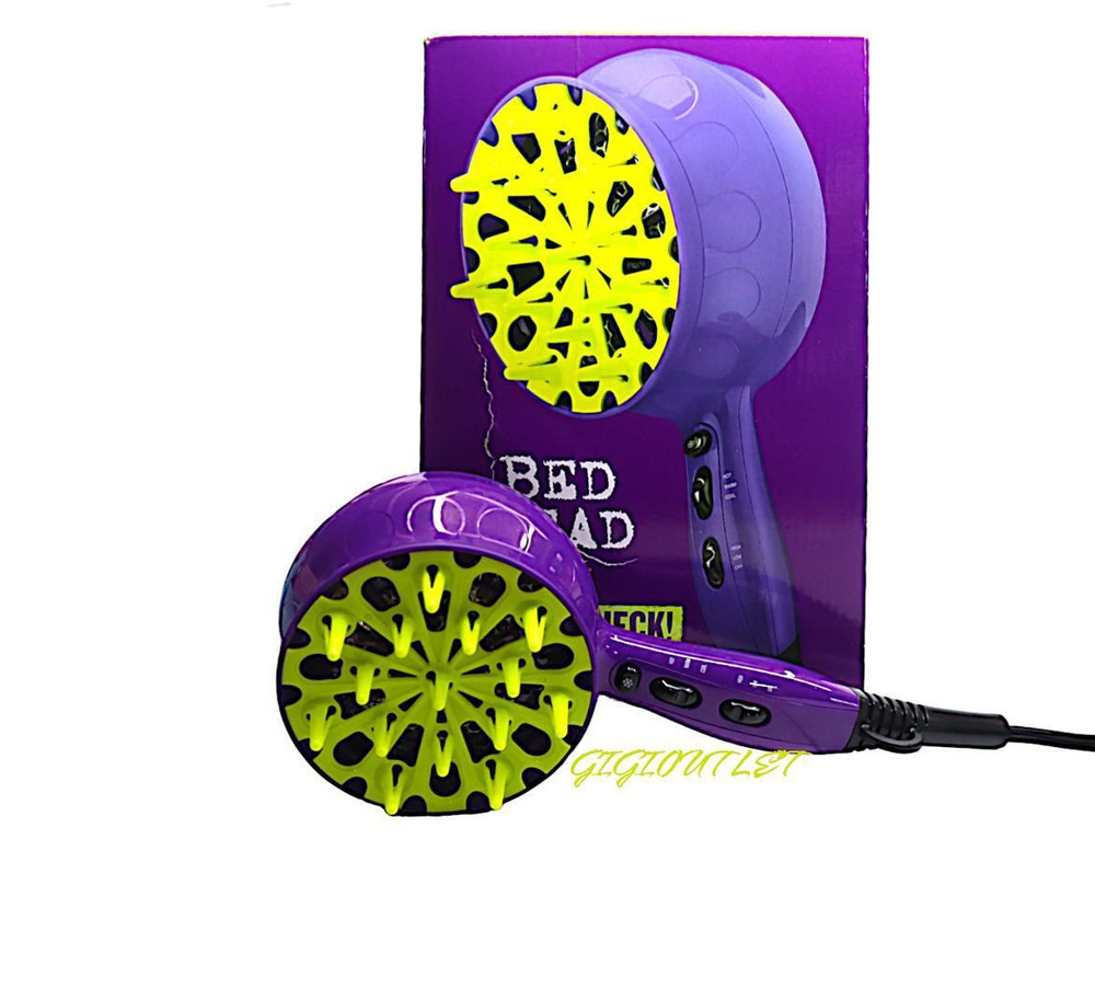 Bed Head Curls in Check 1875 Watt Diffuser Hair Dryer.