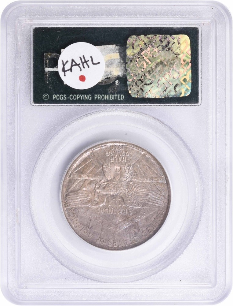 Arkansas Commemorative Silver Half Dollar 1938-D MS66 PCGS