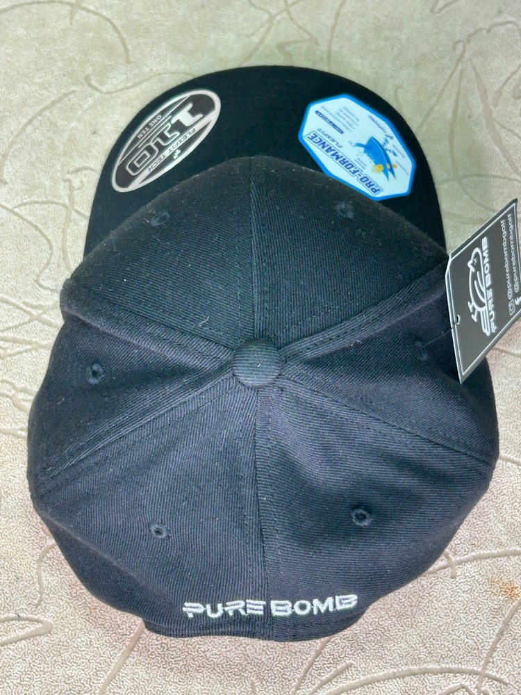 Skull & Clubs Pro-Formance Black Golf Hat 1 10