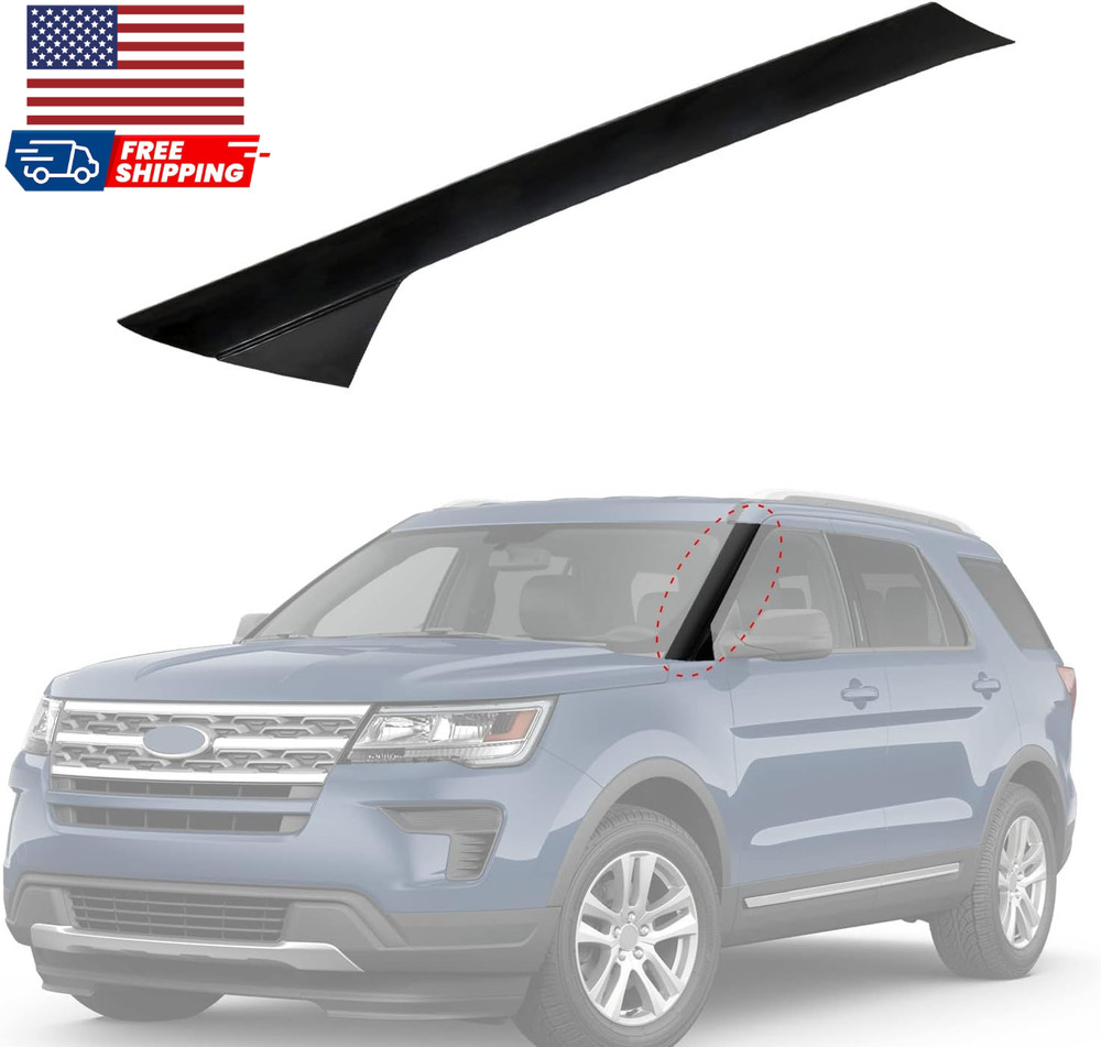 Windshield Pillar Trim Panel Molding Front Left for 2011-2019 Ford Explorer