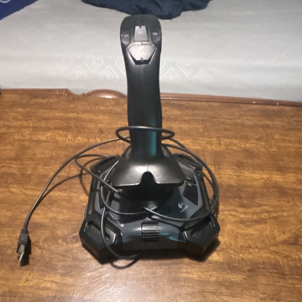 Logitech ATK3 Wired USB Joystick PC Computer Gaming Controller for Gaming