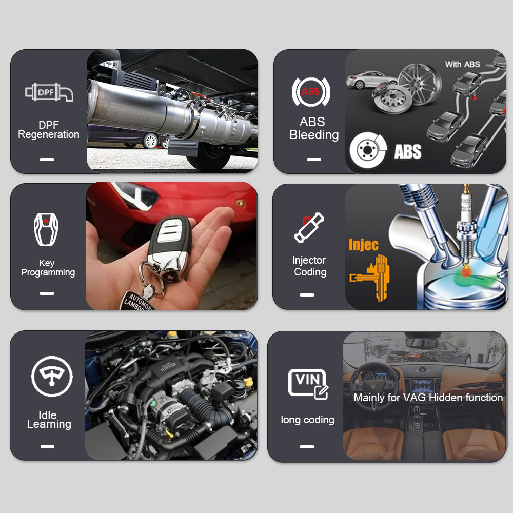 Bi-Directional Automotive Diagnostic Scan Tool Code Reader ABS All System MD698