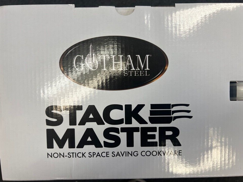 Gotham Steel STACKMASTER Pots Non-Stick 10 Piece Cookware Set