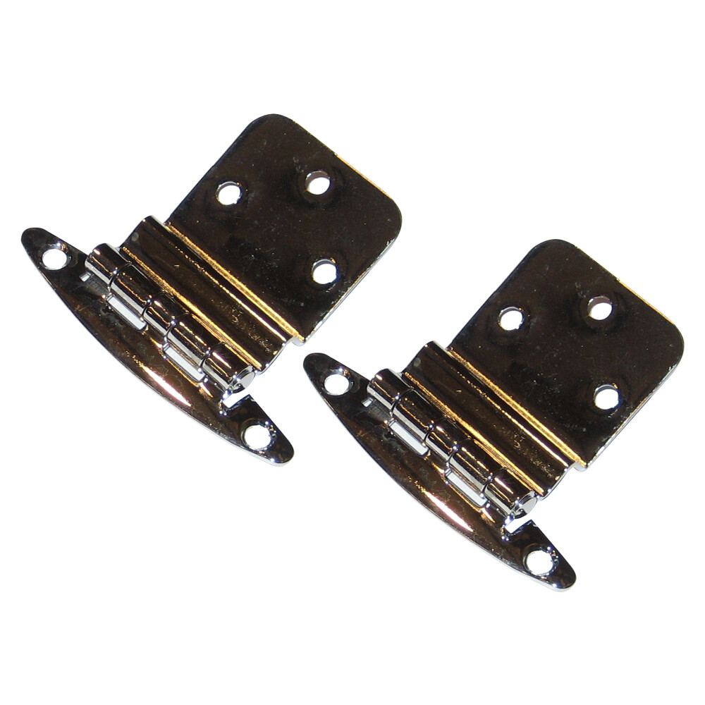 PERKO CHROME PLATED BRASS 3/8" INSET HINGES