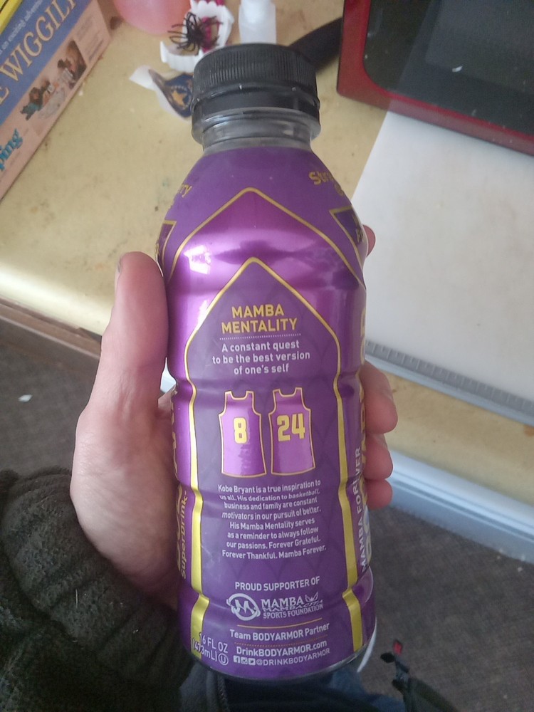 Kobe Bryant Mamba Forever Body Armor Bottle (Empty)