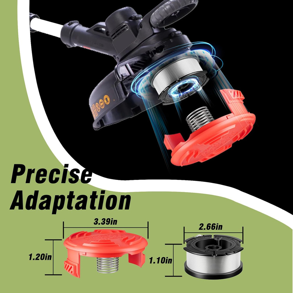 7 Pcs AF-100 Weed Eater Strings Compatible with Black and Decker Weed Eater, 0.0