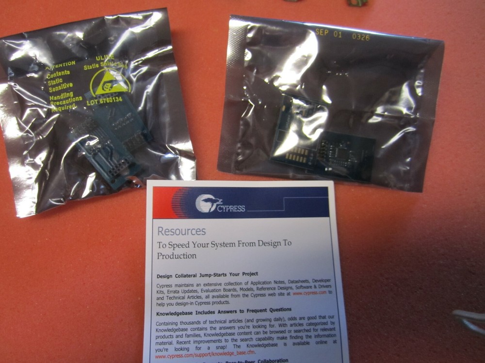 140 pcs Cypress CY3121-ADAPTER Programming Socket Adapters Emulators Eval Kit