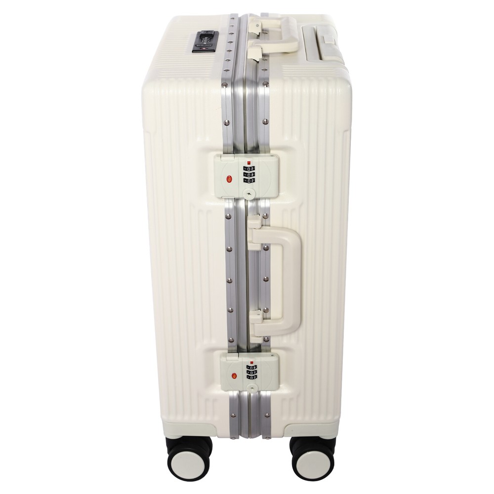 20" Front Opening Suitcase Boarding Cabin Suitcase Trolley Board Case Hard Shell