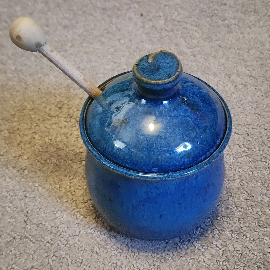 Killburn Pottery Honey Jar with Dipper