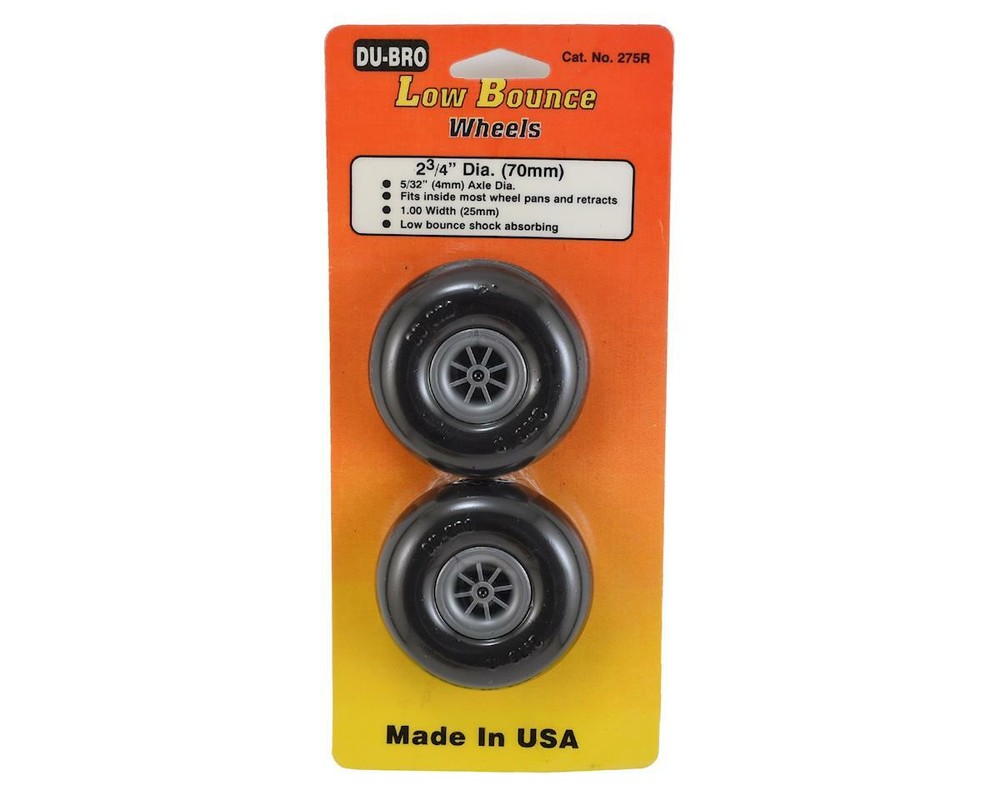 DuBro 2-3/4" Smooth Low Bounce Wheels (2) [DUB275R]