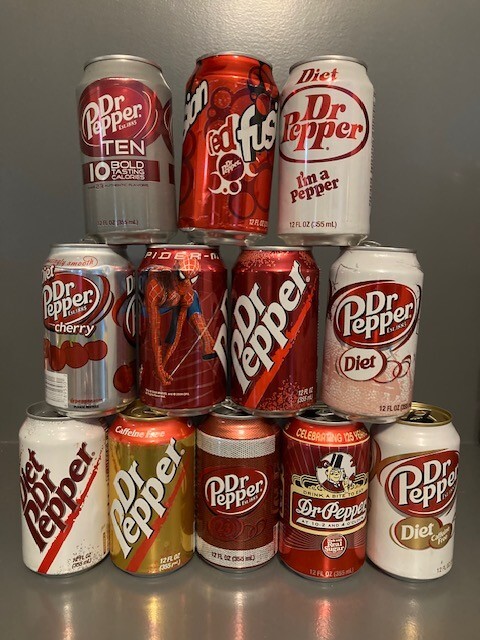 Dr Pepper Can Collector Starter Kit (12 pack)